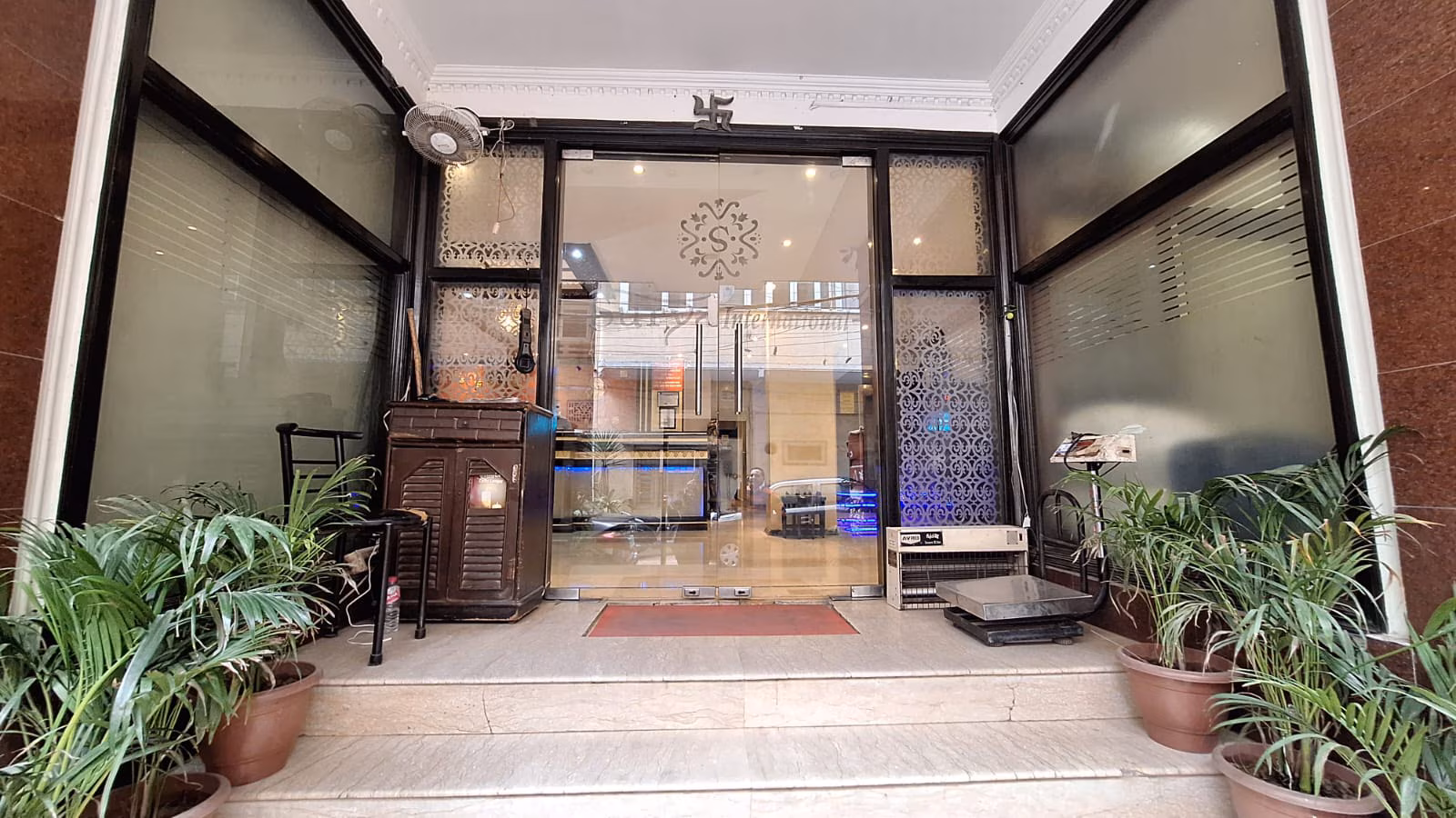 Hotel Surya International entrance in Karol Bagh, Delhi